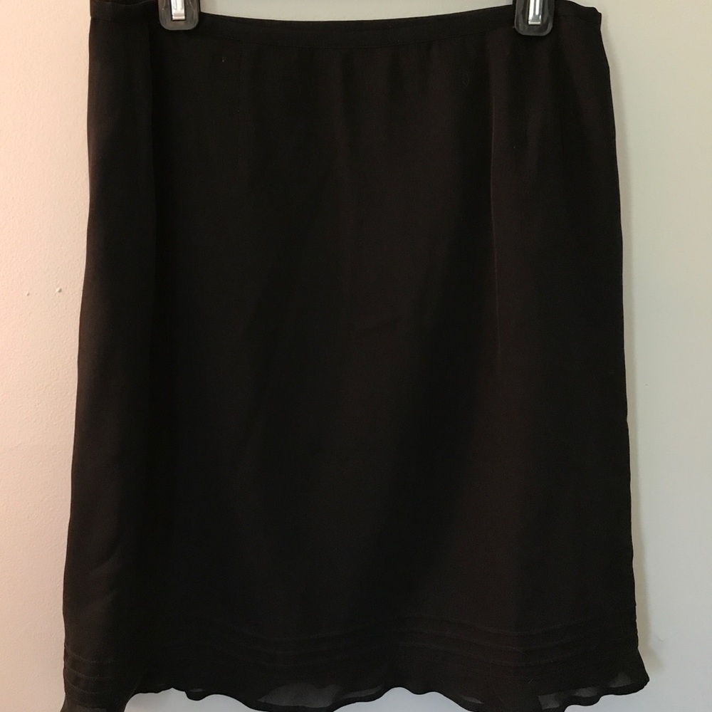 Black silk Ann Taylor skirt